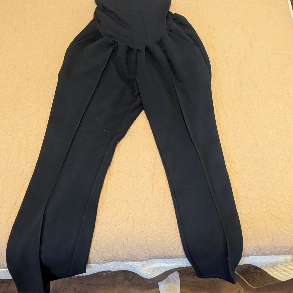 Motherhood Navy Blue Wide Leg Trousers